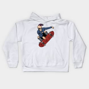 Skateboarding skeleton Kids Hoodie